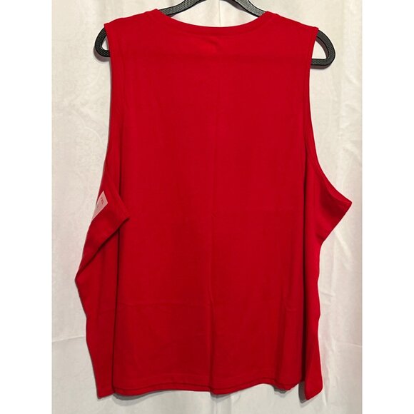 Old Navy Red Sleeveless Tank Top XXL Featuring USA Flag Graphic - Picture 2 of 9